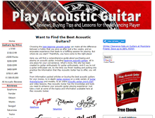 Tablet Screenshot of play-acoustic-guitar.com